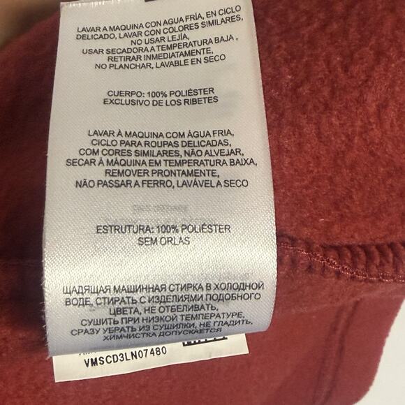 Columbia Sportswear Red Fleece Lightweight Pullover Quarter Zip men Jacket-Small - Picture 8 of 13